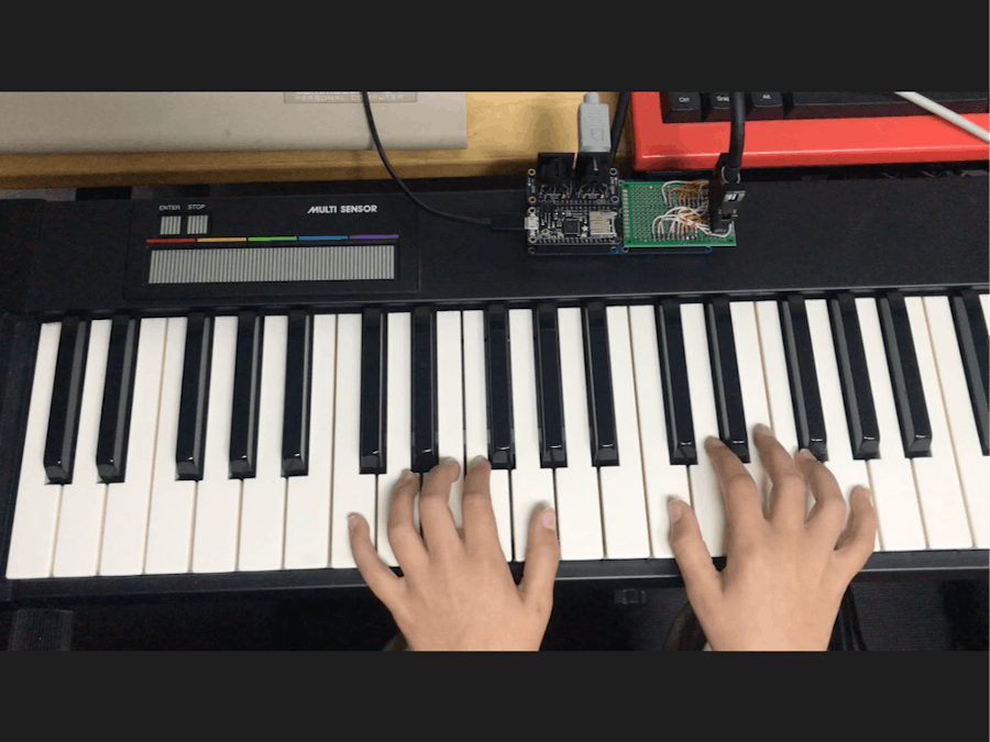 Arduino MIDI for Toshiba HX-MU901 vintage keyboard