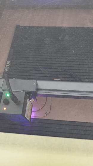 Laser cutting of the Adaptor