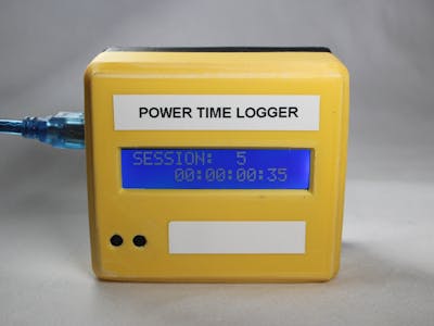 Power Time Logger for Arduino UNO