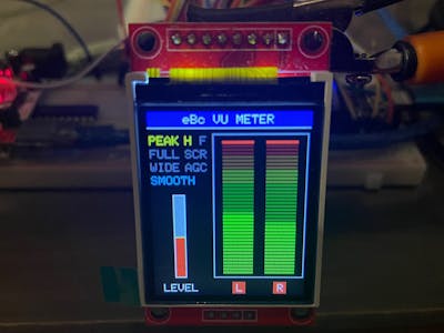 2023 Stereo VU meter with TFT screen