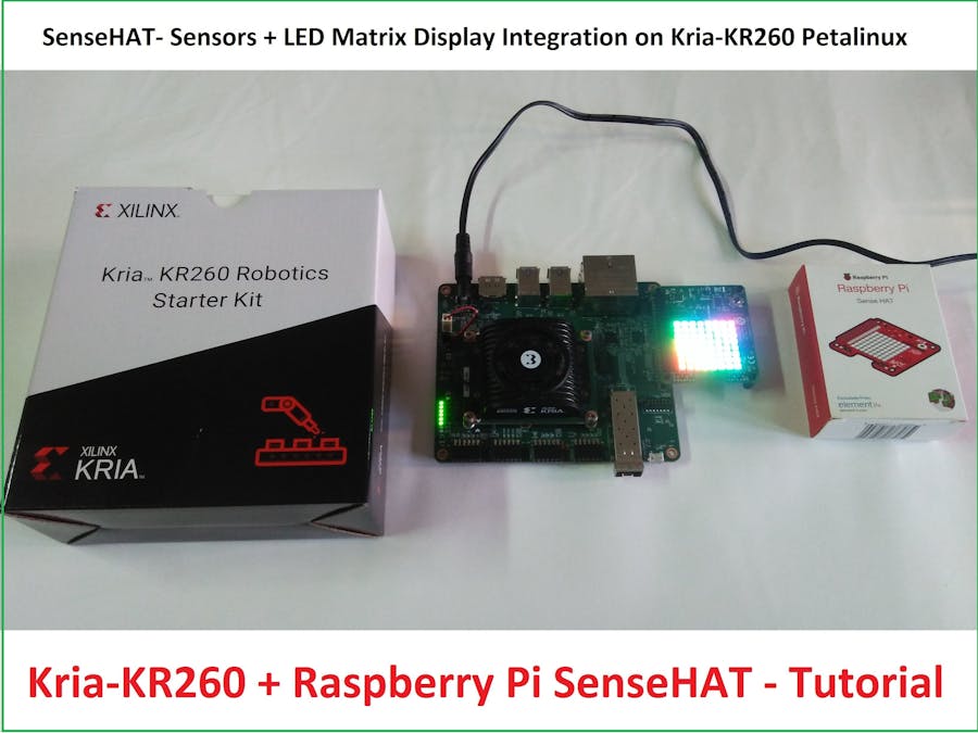 Kria KR260 + Rpi SenseHAT-LEDMatrix on Petalinux [Part II]