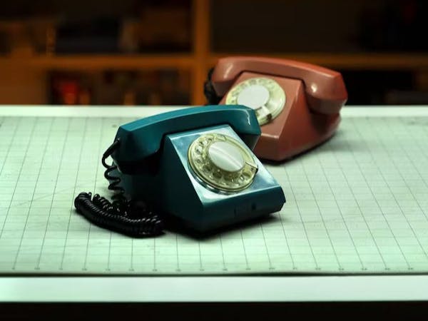 Thomas Burns’ Analog Intercom System Connects Two Soviet-Era Rotary Phones Together