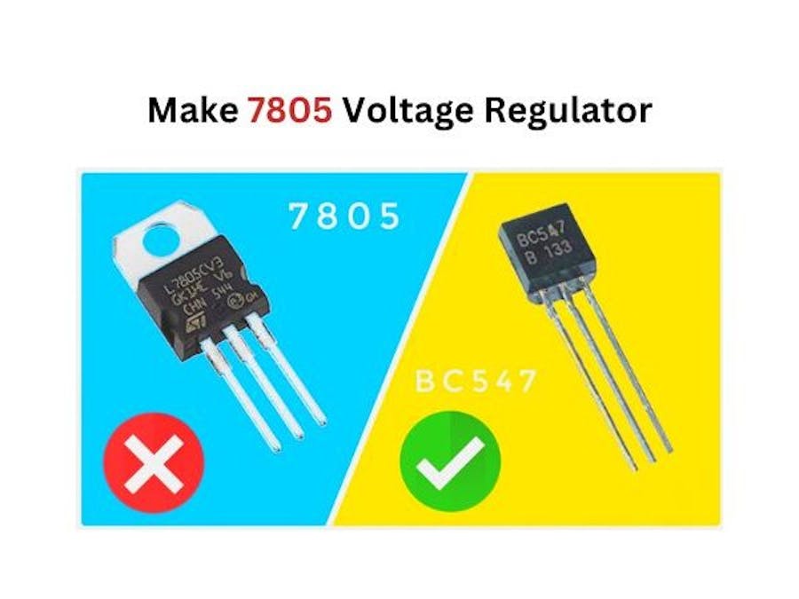 Make 7805 Voltage Regulator