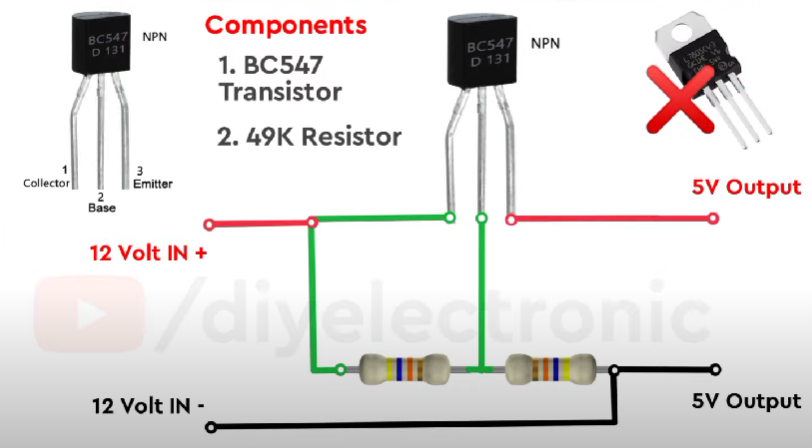 transistor voltage regulator circuit