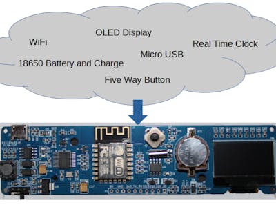 ESP8266 Clock Module Development Board