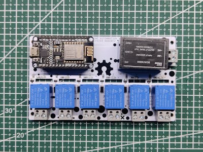 Home Automation Board with NODEMCU Six Outputs