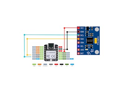 How to Connect the MPU6050 to the XIAO RP2040