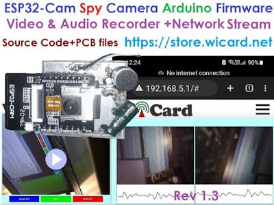 Spy Camera (Video, Audio & Network Stream) With ESP32-Cam