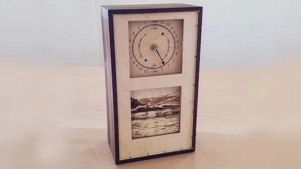 Dave Ehnebuske's Laser-Cut Tide and Time Clock Moves Wooden Water to ...