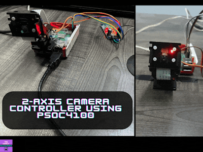 2-axis Camera Controller using PSoC4100
