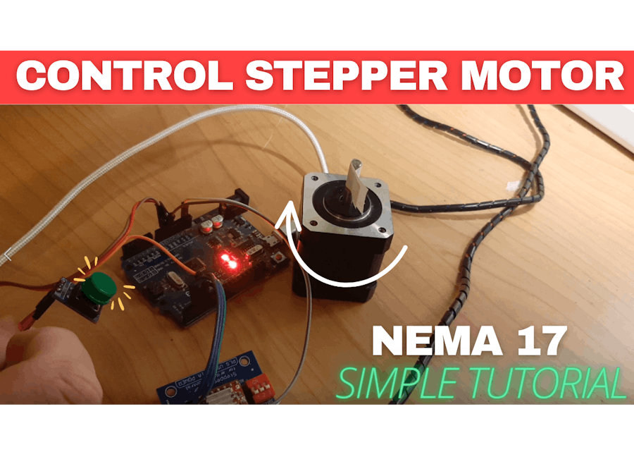 Move Stepper Motor NEMA 17 to an Exact Position With Button