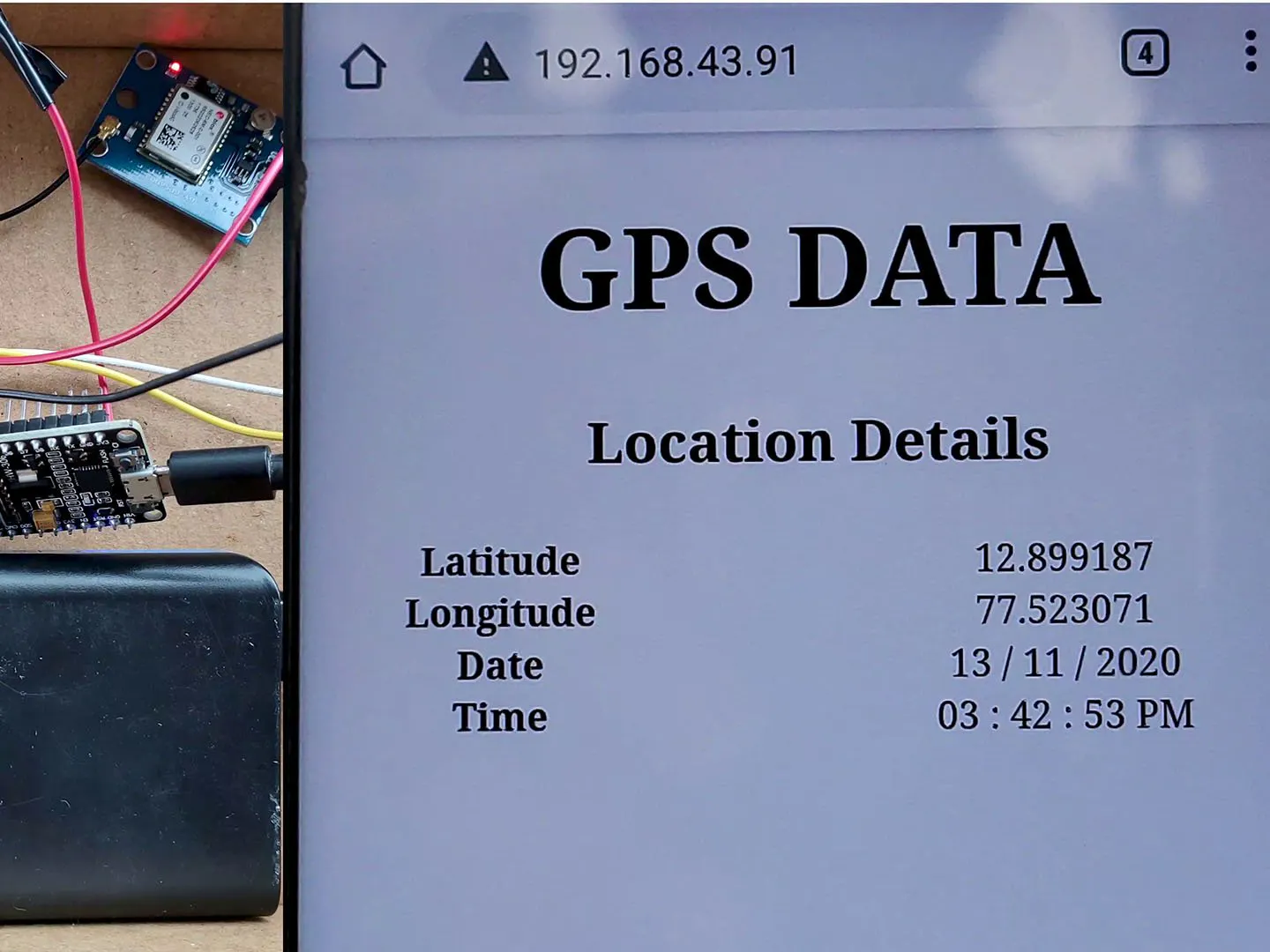 GPS Module | ESP8266 Webserver | Realtime Latitude Longitude - Hackster.io