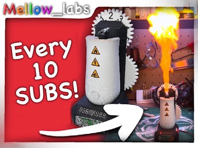 Subscriber counter that shoots Fireballs!!