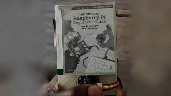 Guyrandy Jean-Gilles' piEreader Is a Chunky 3D-Printed ePaper Book ...