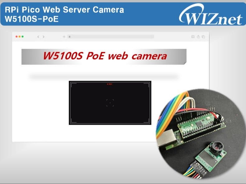 W5100S PoE web camera