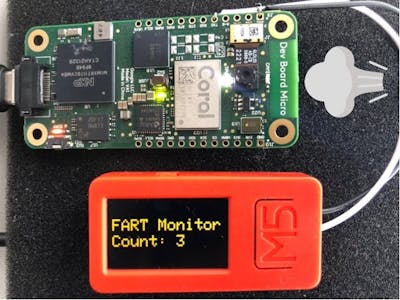 Fart monitoring using Coral Dev Board Micro
