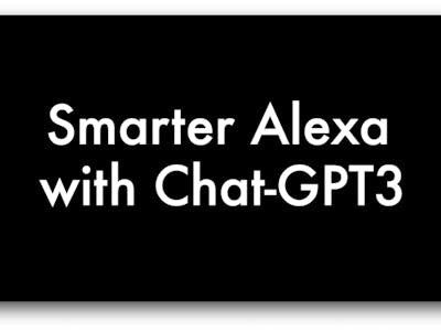 Smarter Alexa for LED control with GPT3