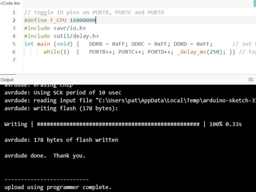 Upload Using External Programmer Arduino Board ISP/ICSP Port