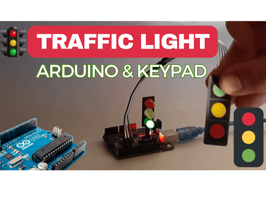 Traffic Light Using A Membrane Keypad And Arduino