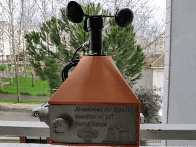 AI-assisted Air Quality Monitor w/ IoT Surveillance