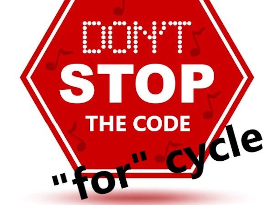 How to deal with a "for" cycle not to block the code