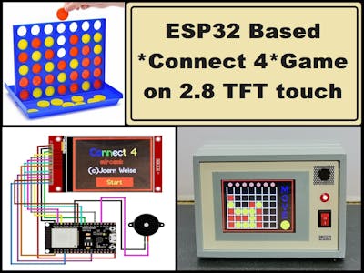 DIY Connect 4 Game on 2.8 inch TFT touch Display