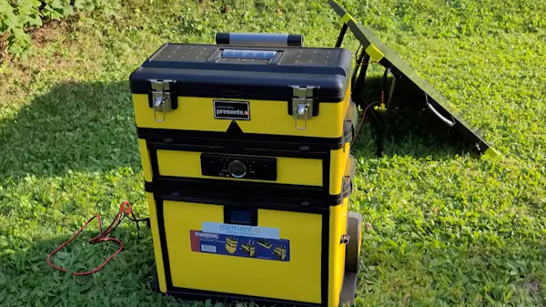 Curated visual reference: Picture Idea: This Custom Solar Powered Charge Station Is A Portable Off
