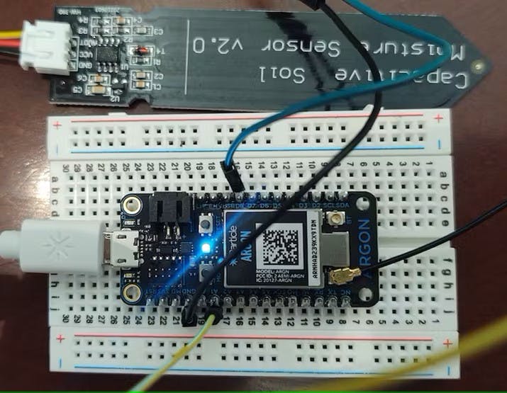 Capacitive Soil Moisture Sensor Circuit Top