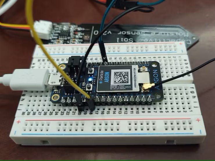 Capacitive Soil Moisture Sensor Circuit Side