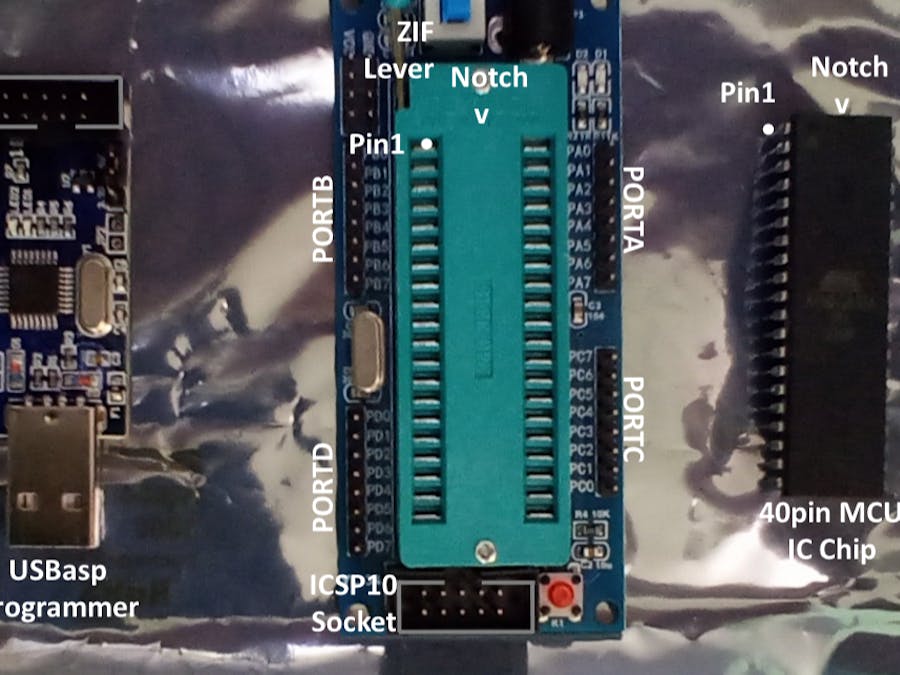 ATmega32 40pin Minimum Development Board