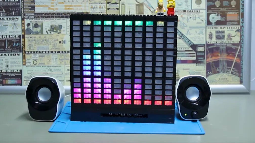 エコーズact３② This Spectrum Analyzer Is Built from Lego Bricks and an ESP32