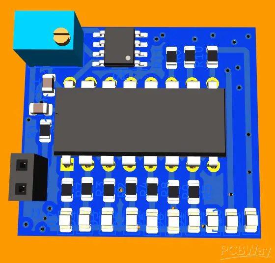 NE555 IC Timer LED Chaser Board - Hackster.io