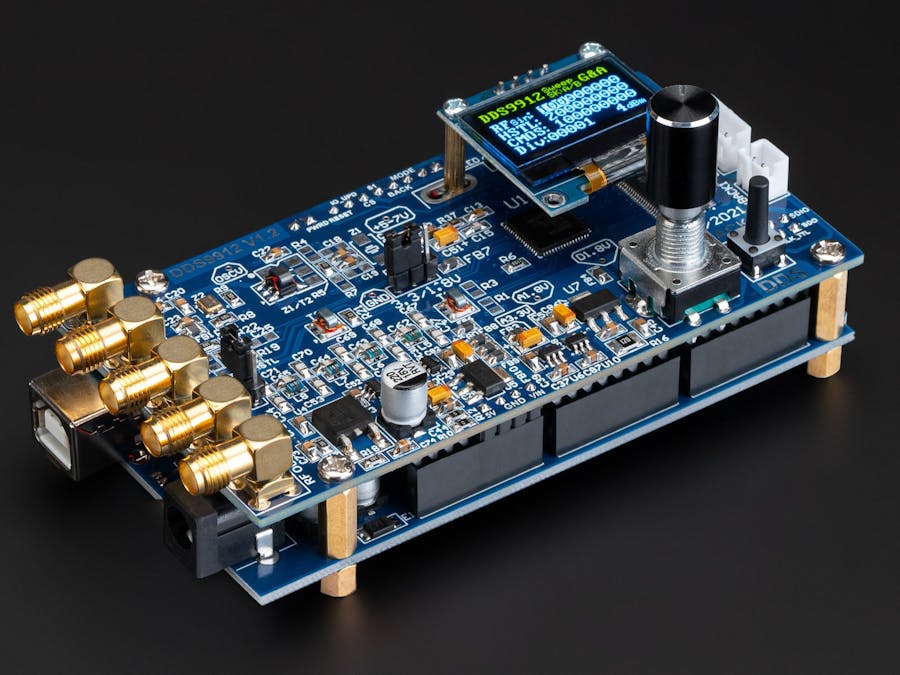 RF Signal Generator AD9912 DDS 500MHz Arduino Shield