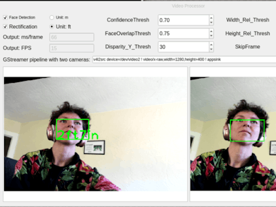 Stereo Vision Depth Perception on the Edge AI Kit