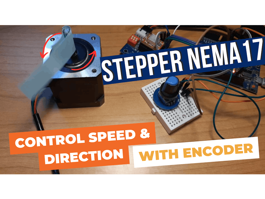 Stepper Motor - Use Encoder to Control Speed & Direction