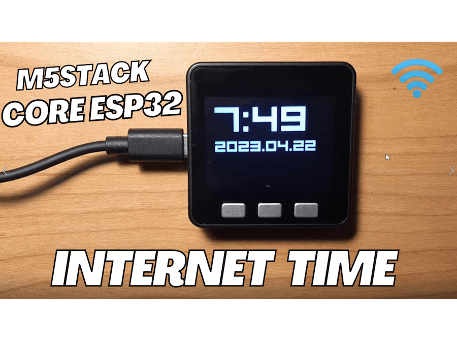 M5Stack Core ESP32 - Get Time and Date From the Internet