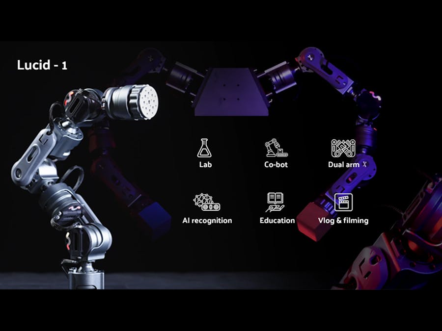 Lucid ONE, the ONLY ultralight industrial Robot arm in 2023