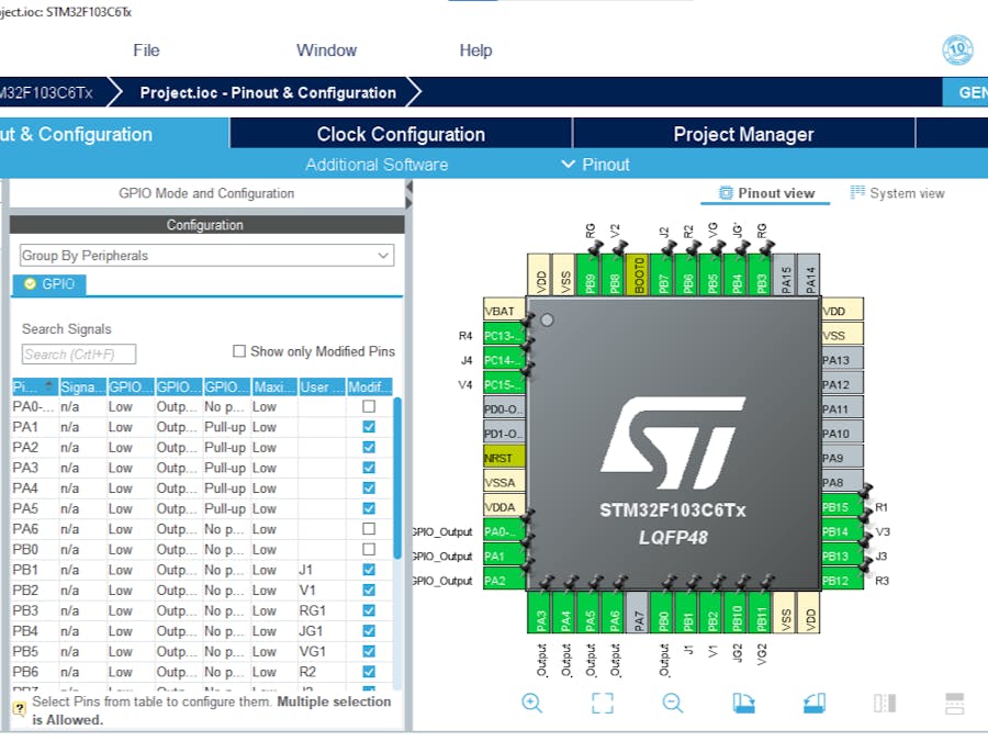 Traffic Intersection Controller Using STM32