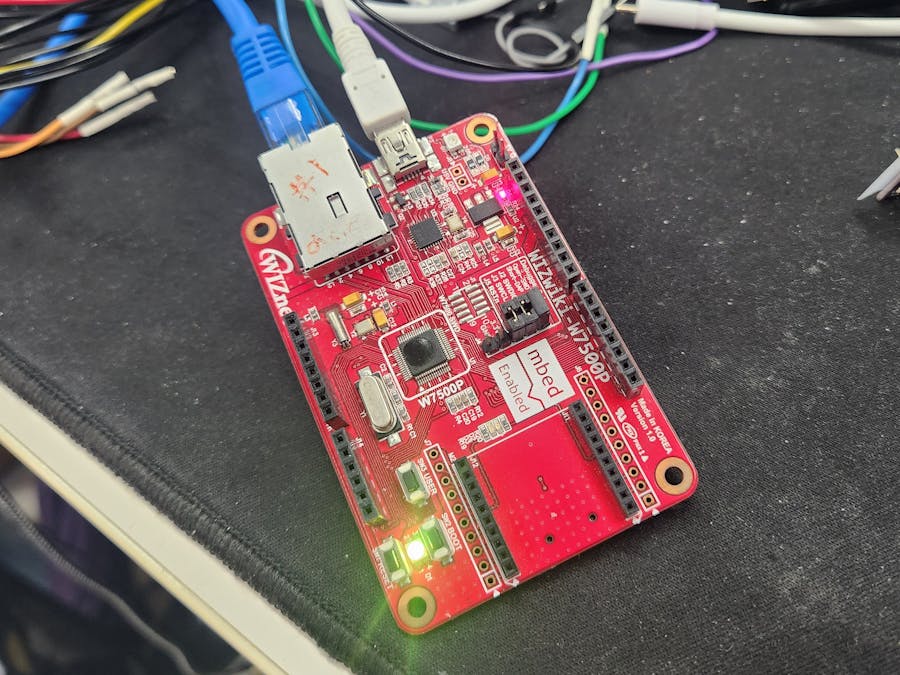 Mbed-os example socket with w7500