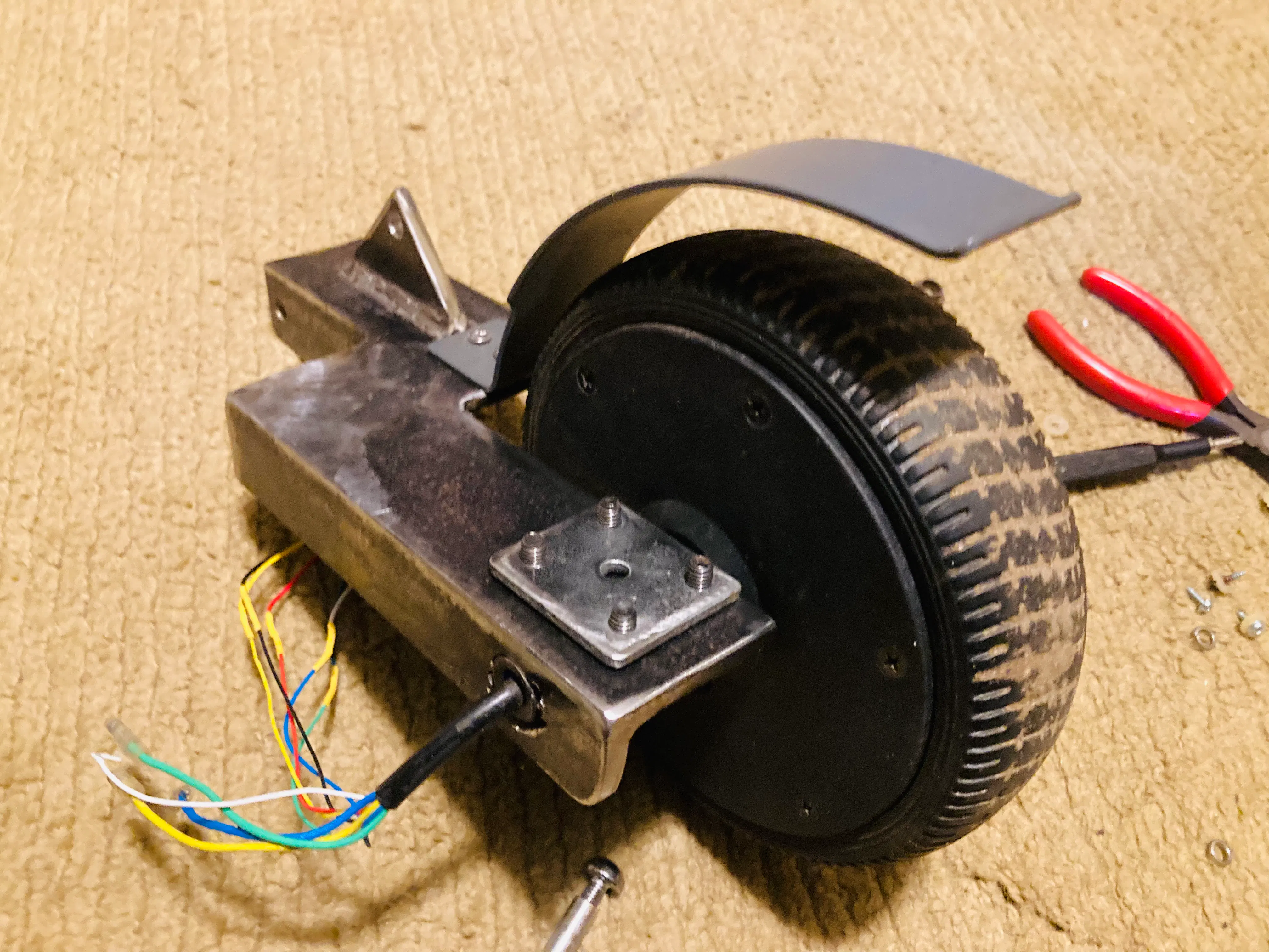 Esquema de fiação do motor de aceleração para hoverboard com detalhes