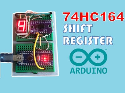 How to use 74HC164 shift register with Arduino