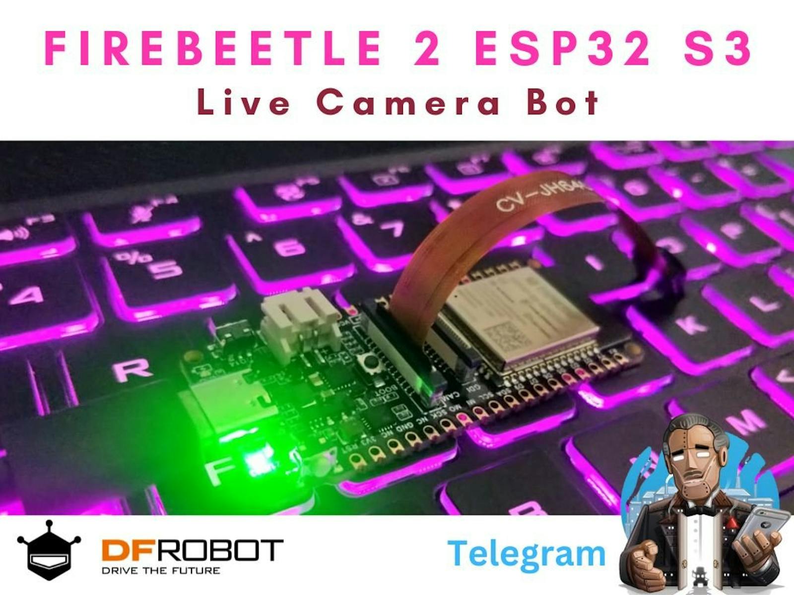 ESP32-CAM Development Board with onboard camera - DFRobot