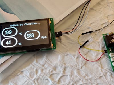 A simple barometer with BME280, DIY arduino and DWIN display