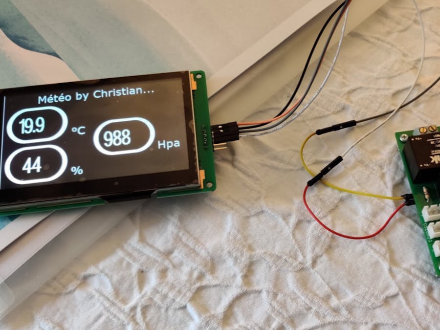 A simple barometer with BME280, DIY arduino and DWIN display