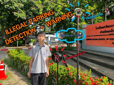 On street illegal parking detection and warning using AI cam