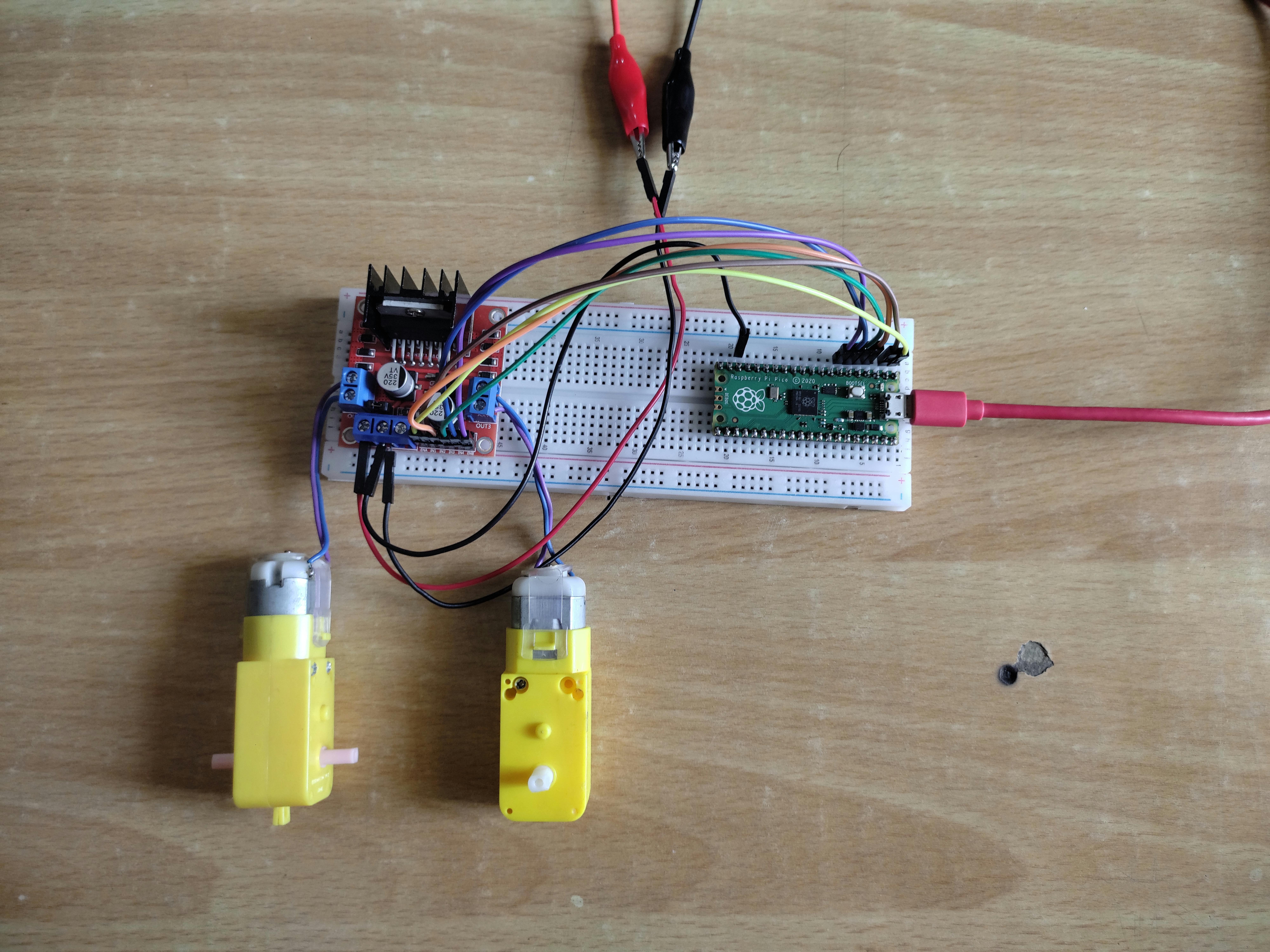 Raspberry Pi Pico and L298N Motor Driver - Hackster.io
