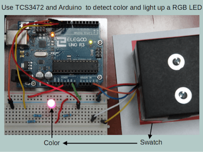 TCS3472 RGB Light Color Sensor with Arduino