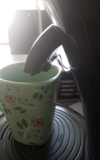 Detail of the cup/mug sensor