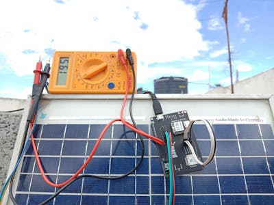 LoRa powered solar PV monitoring system with Blues &Qubitro banner