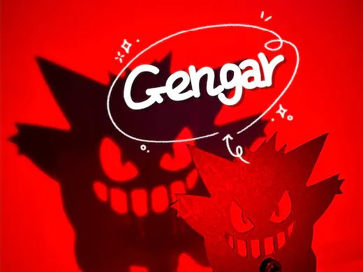 Create the Gengar using shadows！